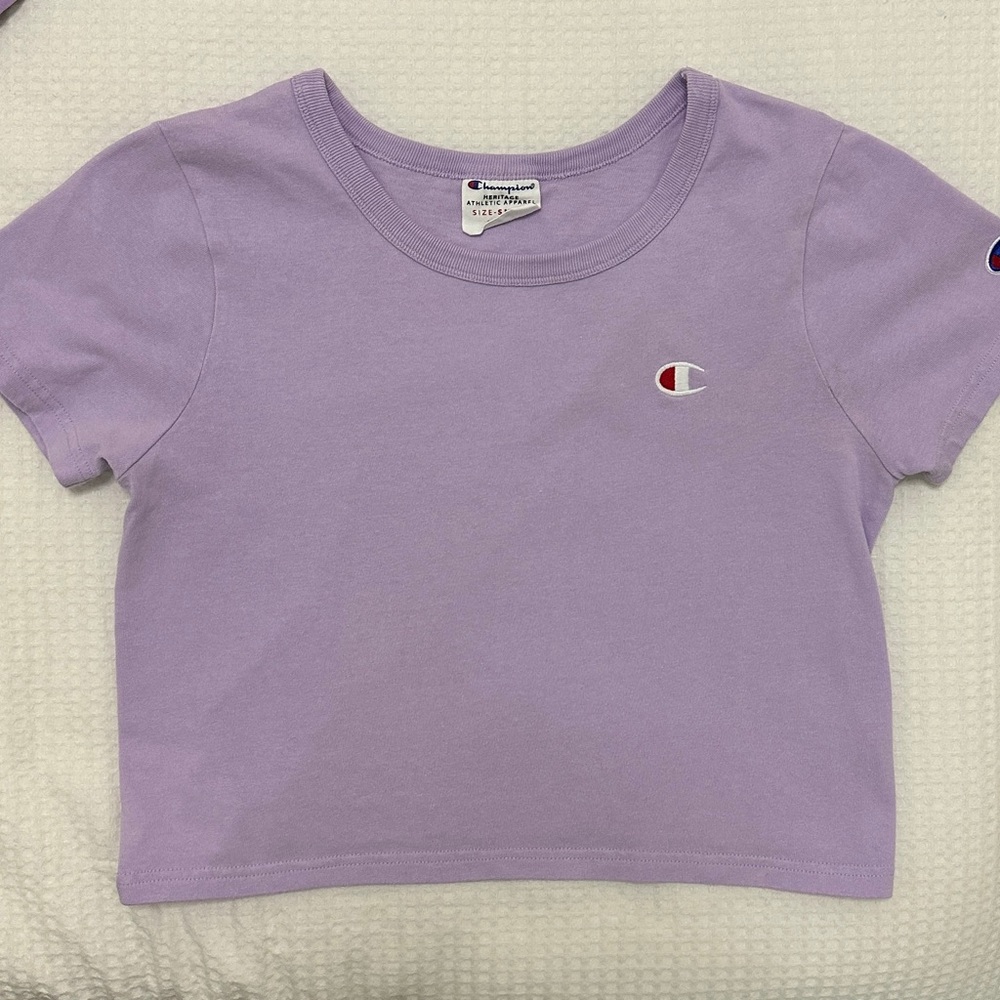 Champion Light Purple Cropped Top
